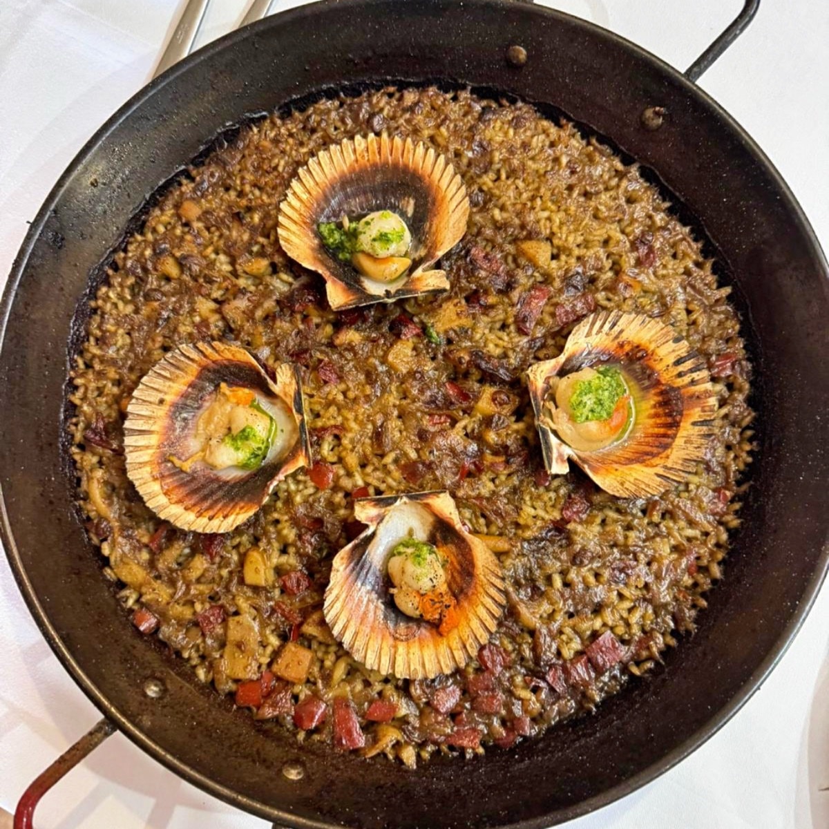 Arròs amb vieires